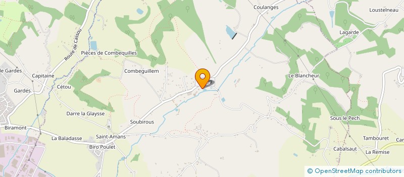 localisation de l'entreprise EARL RECONNU DE BOURRICE  CASTELCULIER