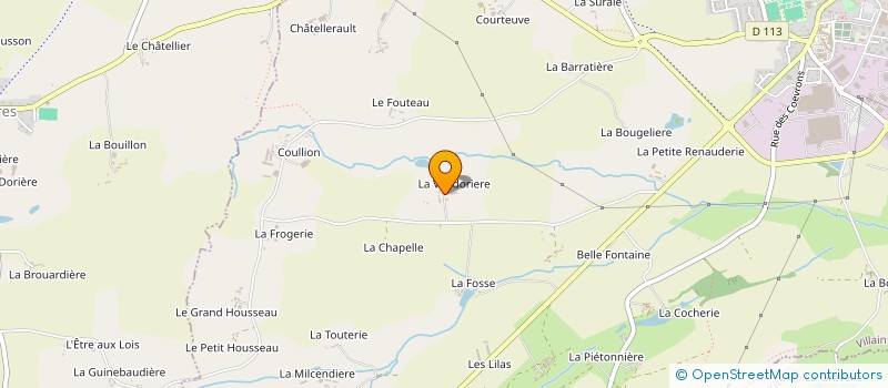 localisation de l'entreprise EARL RECONNU DE LA VAUDORIERE à VILLAINES-LA-JUHEL