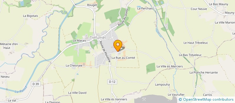 localisation de l'entreprise EARL RECONNU DE LA VILLE HERVE à TREFUMEL