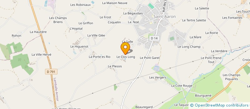 localisation de l'entreprise EARL RECONNU DU CLOS LONG à LAMBALLE-ARMOR
