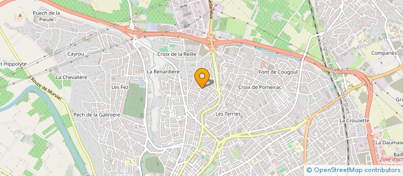 localisation de l'entreprise EARL RECOR  BEZIERS