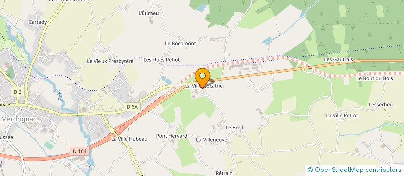 localisation de l'entreprise EARL RECOURSE à MERDRIGNAC