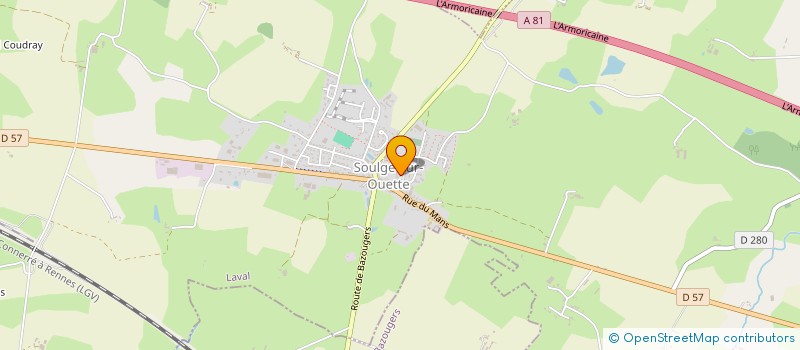 localisation de l'entreprise EARL REDON  SOULGE-SUR-OUETTE