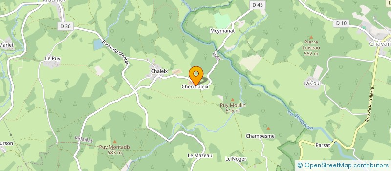 localisation de l'entreprise EARL REIX à VIDAILLAT