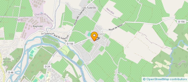 localisation de l'entreprise EARL RENAUD à BOUTIERS-SAINT-TROJAN