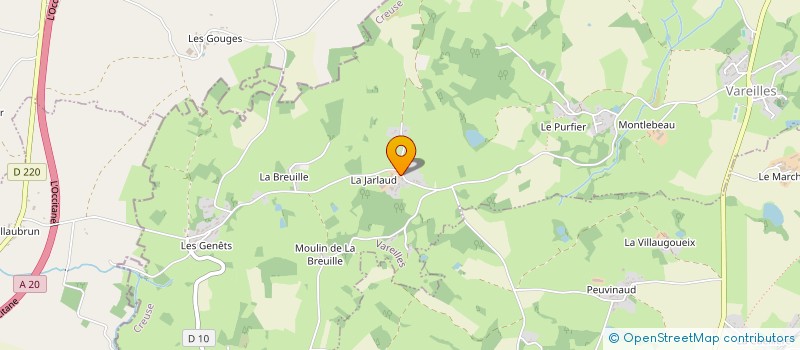 localisation de l'entreprise EARL RENAUD à VAREILLES