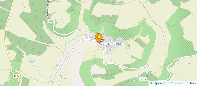 localisation de l'entreprise EARL RENE JOFFROY à NOE-LES-MALLETS