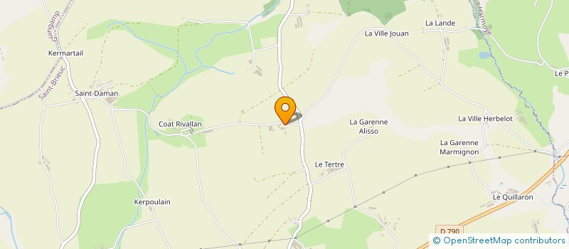 localisation de l'entreprise EARL RESCA  LE HAUT-CORLAY