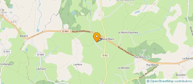 localisation de l'entreprise EARL REUGE  CONDAT-EN-COMBRAILLE