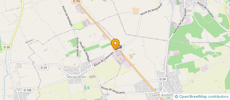 localisation de l'entreprise EARL RICARD à VERQUIERES