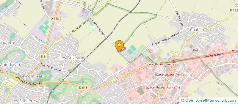 localisation de l'entreprise EARL RICHARD  CHAURAY