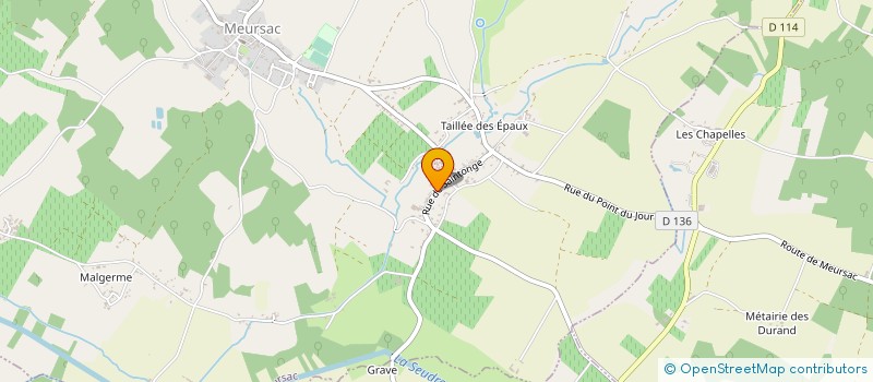 localisation de l'entreprise EARL RICHE à MEURSAC
