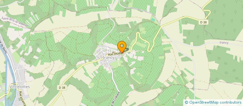 localisation de l'entreprise EARL RICHOUX à IRANCY