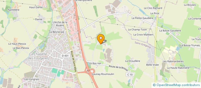 localisation de l'entreprise EARL RIDARD à SAINT-GREGOIRE