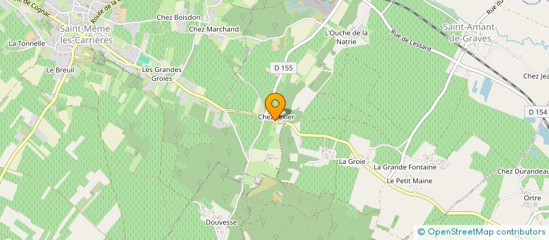 localisation de l'entreprise EARL RIGAUDIE à GRAVES-SAINT-AMANT