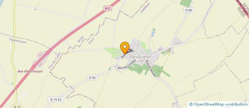 localisation de l'entreprise EARL RINGEVAL  FLESQUIERES