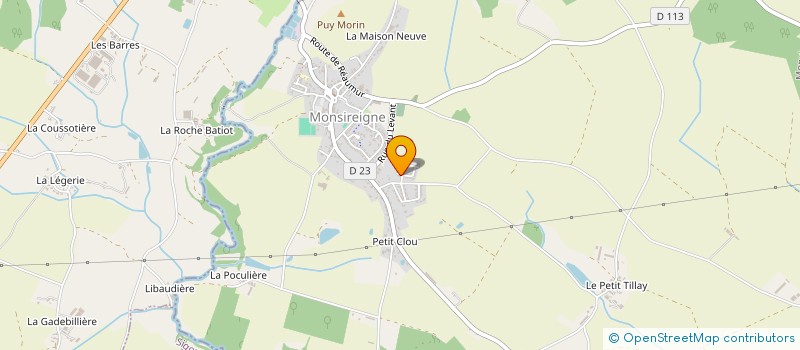 localisation de l'entreprise EARL RIPAUD  LA JAUDONNIERE