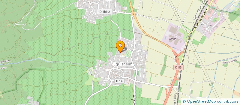 localisation de l'entreprise EARL RITZENTHALER  OBERMORSCHWIHR