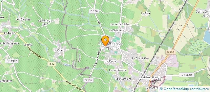 localisation de l'entreprise EARL ROBERT ET PIERRE BOUZEREAU à ROMANECHE-THORINS