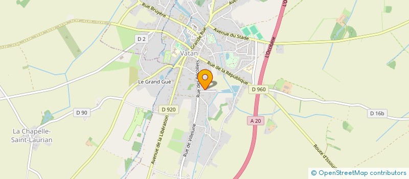 localisation de l'entreprise EARL ROBERT FCIJM à VATAN