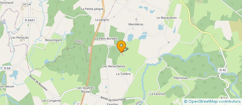 localisation de l'entreprise EARL ROBINAULT MAGE à BUSSIERE-GALANT