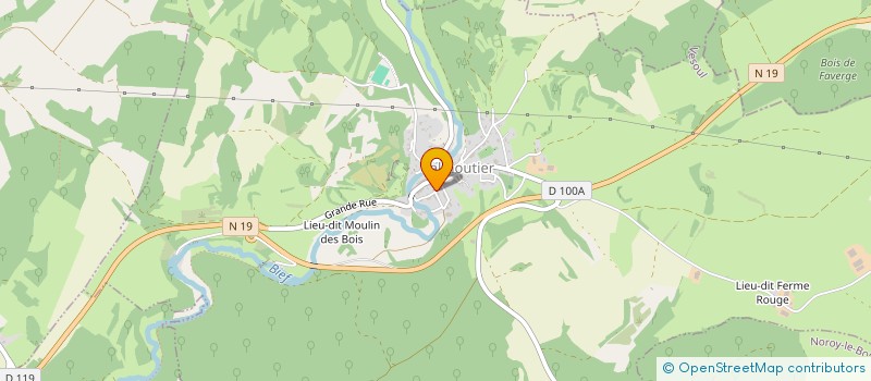 localisation de l'entreprise EARL ROBLIN à CALMOUTIER