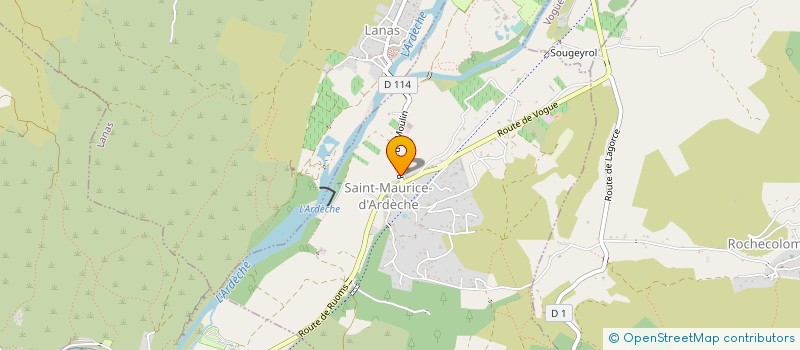 localisation de l'entreprise EARL ROCH LAURIOL à SAINT-MAURICE-D'ARDECHE