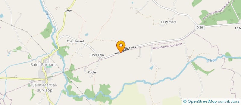 localisation de l'entreprise EARL ROCHE NOIRE à SAINT-MARTIAL-SUR-ISOP