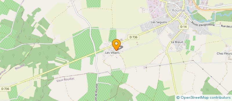 localisation de l'entreprise EARL ROCHEBERTIER à ROUILLAC