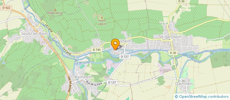 localisation de l'entreprise EARL ROECKEL FREDERIC  WOLXHEIM