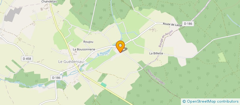 localisation de l'entreprise EARL ROGEON à BAUGE-EN-ANJOU