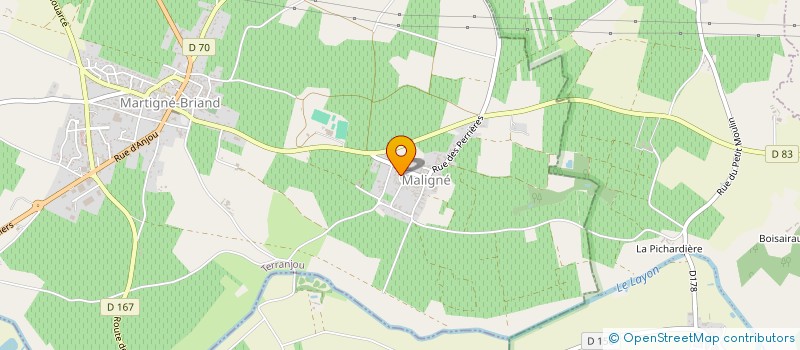 localisation de l'entreprise EARL ROGER à TERRANJOU