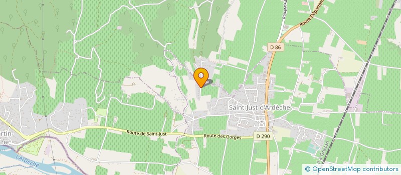 localisation de l'entreprise EARL ROGNON à SAINT-MARCEL-D' ARDECHE