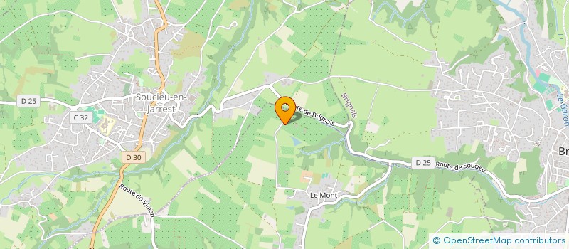 localisation de l'entreprise EARL ROLAND ATTALI  ORLIENAS