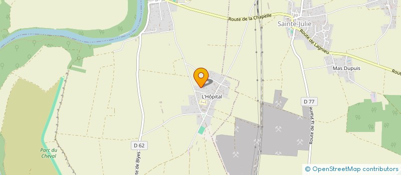 localisation de l'entreprise EARL ROLLAND à CHAZEY-SUR-AIN