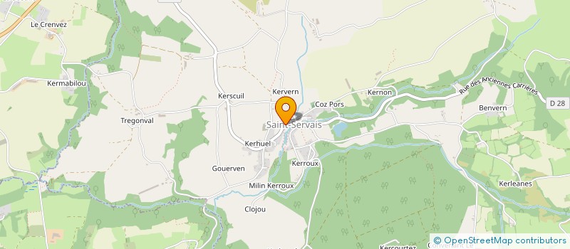 localisation de l'entreprise EARL ROLLAND à SAINT-SERVAIS