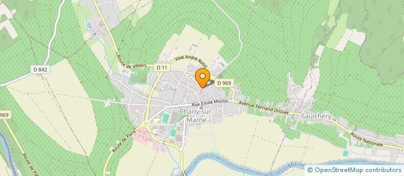 localisation de l'entreprise EARL ROMELOT-POUPART à CHARLY-SUR-MARNE