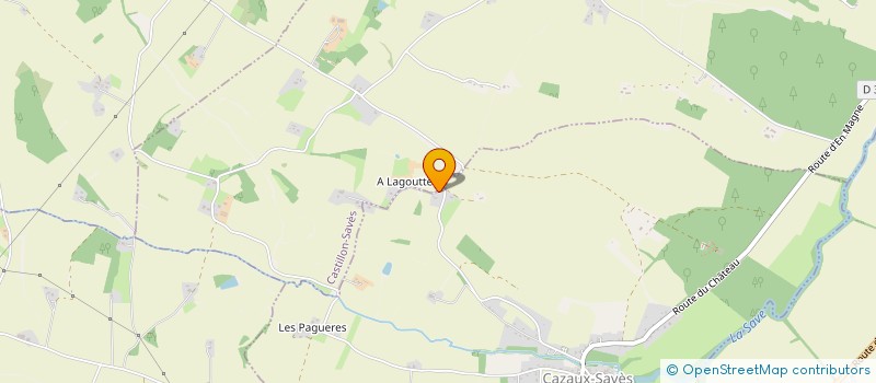 localisation de l'entreprise EARL ROUCH  CAZAUX-SAVES