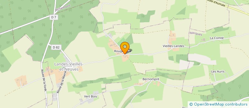 localisation de l'entreprise EARL ROUGEMARE à LANDES-VIEILLES-ET-NEUVES