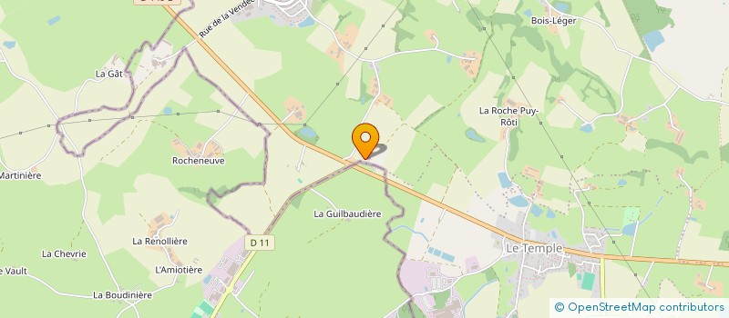 localisation de l'entreprise EARL ROUSSEAU  LA PETITE BOISSIERE