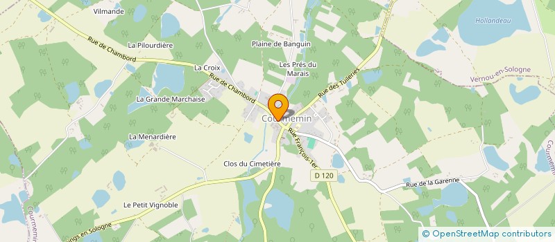 localisation de l'entreprise EARL ROUSSEAU  COURMEMIN