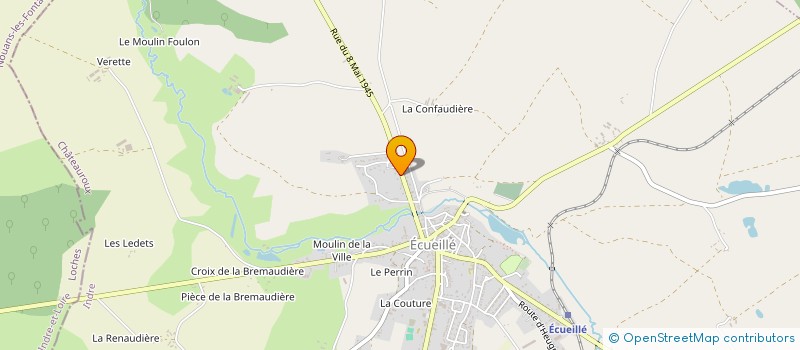 localisation de l'entreprise EARL ROUSSEAU à ECUEILLE