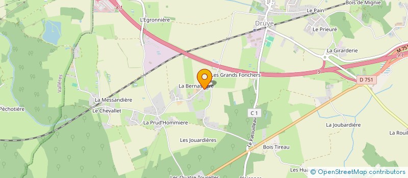 localisation de l'entreprise EARL ROUSSEAU-HULIN  DRUYE