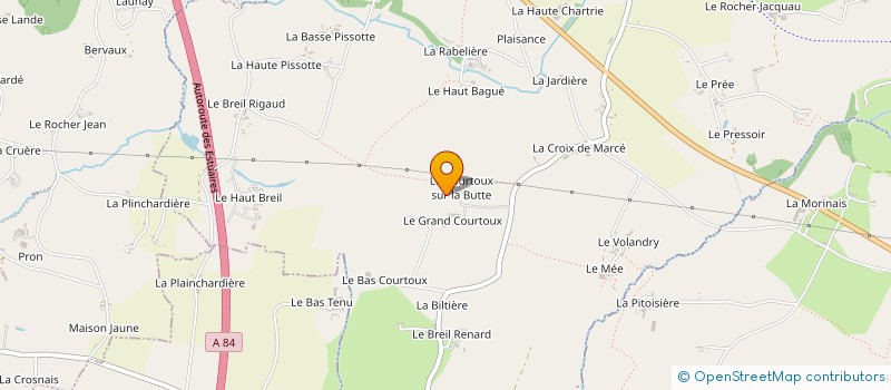 localisation de l'entreprise EARL ROUSSEL J-L  SAINT-GERMAIN-EN-COGLES