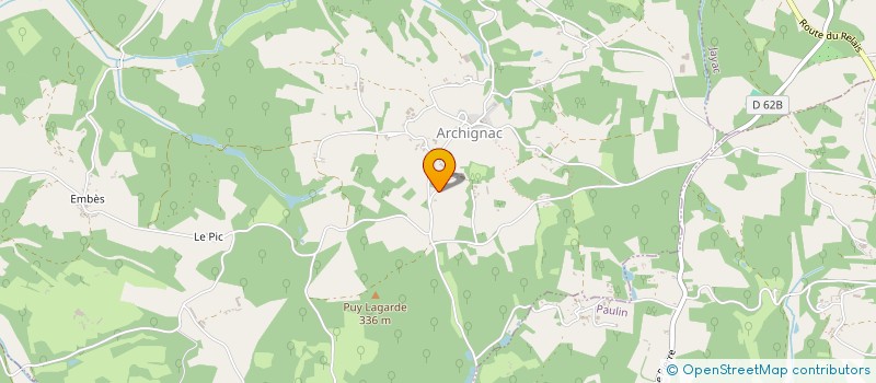 localisation de l'entreprise EARL ROUSSET  ARCHIGNAC