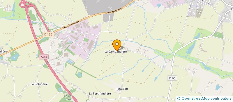 localisation de l'entreprise EARL ROUSSIERE MERLET à SAINTE-FLORENCE