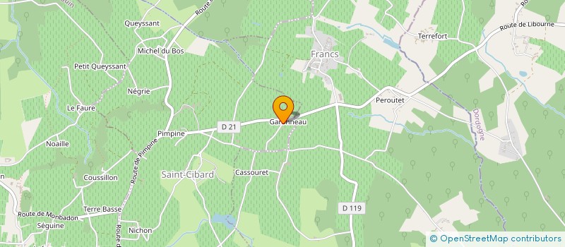 localisation de l'entreprise EARL ROUSSILLE  SAINT-CIBARD