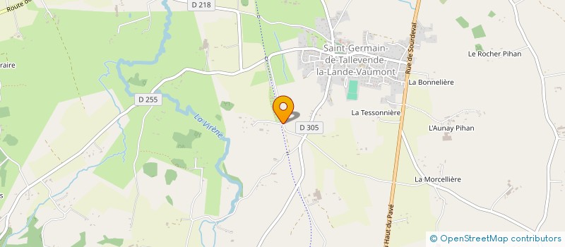 localisation de l'entreprise EARL ROUSSIN à VIRE-NORMANDIE