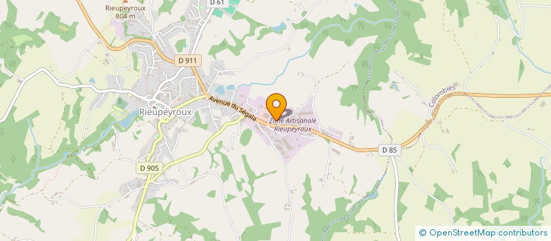 localisation de l'entreprise EARL ROUVELLAT à PRADINAS