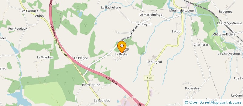 localisation de l'entreprise EARL ROUX LOIC  SAINT-GERMAIN-LES-BELLES